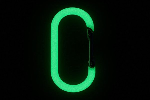 Glow in the Dark Carabiner Clip for Night Time Visibility