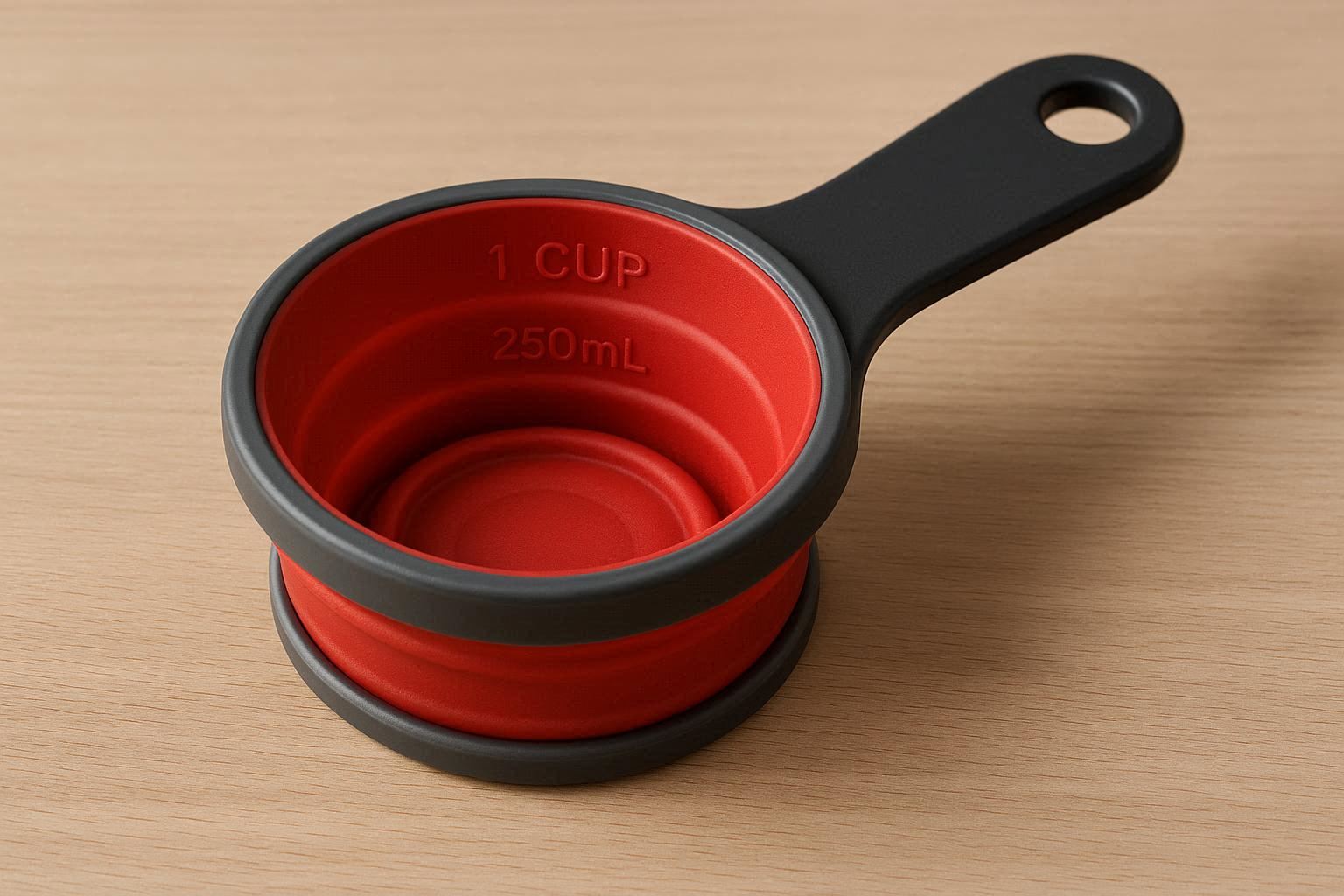 Compact Foldable Measuring Cup Collapsible Kitchen Silicone Cup - Image 1